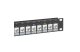 LEGRAND 632792 üres keystone patch panel 1U-19" árnyékolt (STP) 24xRJ45 port fogadására fém kábeltartóval 6 színű forgatható jelölőtárcsával Linkeo
