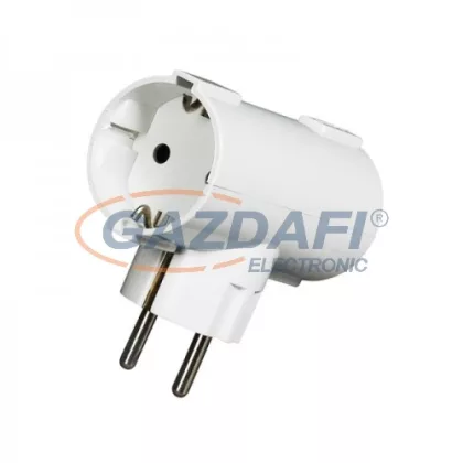 COMMEL 6338-1 T elosztó, kettes, 250V, 16A, 3500W, fehér