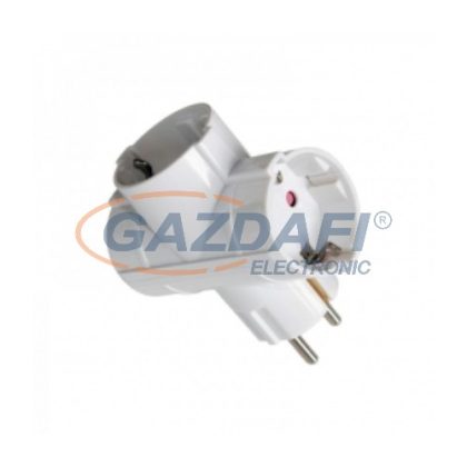 COMMEL 6338-3 T elosztó, hármas, 250V, 16A, 3500W, fehér