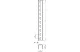 OBO 6340954 US 5 80 FT U-Oszlop 3 oldalon perforált 50x50x800mm merítetten tűzihorganyzott acél