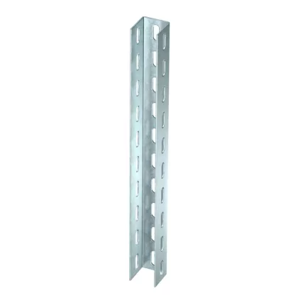   OBO 6340966 US 5 150 FT U-Oszlop 3 oldalon perforált 50x50x1500mm merítetten tűzihorganyzott acél