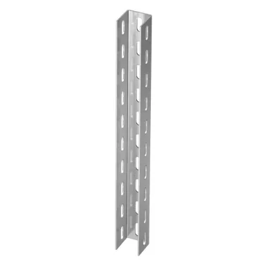 OBO 6341055 US 5 40 VA4571 U-Oszlop 3 oldalon perforált 50x50x400mm rozsdamentes acél