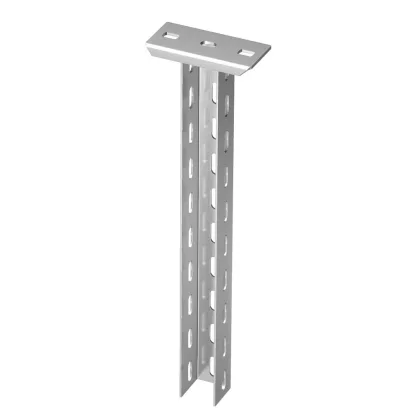 OBO 6341233 US 5 K 80 VA4571 Függesztő Oszlop ráhegesztett fejlemezzel 50x50x800mm pácolt 