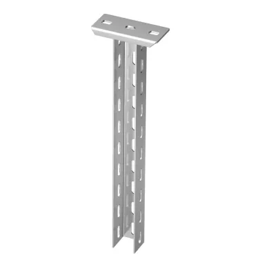 OBO 6341362 US 5 K 30 VA4301 Függesztő Oszlop ráhegesztett fejlemezzel 50x50x300mm pácolt rozsdamentes acél
