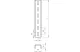 OBO 6342345 US 3 600 FS U-Oszlop 3 oldalon perforált 50x30x6000mm szalaghorganyzott acél