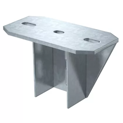   OBO 6349056 KU 7 NOX FT Fejlemez US 7 oszlophoz, nehéz kivitel merítetten tűzihorganyzott acél