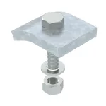   OBO 6355226 KWS 10 FT Rögzítő Szöglet hatlapfejű csavarral,h = 10 mm 60x50mm merítetten tűzihorganyzott acél