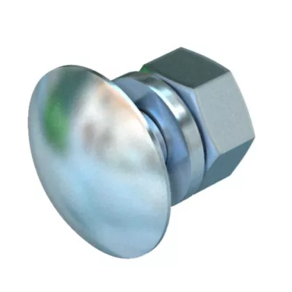   OBO 6407536 FRS 10X25 F TPS Félgömbfejű Csavar TPS-hez + alátét + anya M10x25mm tűzihorganyzott acél