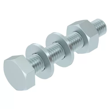 OBO 6408516 SKS 10X60 F Hatlapfejű Csavar anyával és alátéttel M10x60mm tűzihorganyzott acél