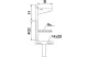 OBO 6417906 AWSS 21 FT Falikonzol nehéz építési forma B=210mm merítetten tűzihorganyzott a