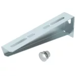   OBO 6424732 MWA 12 21S FS Fali És Oszlopkonzol M10x25 rögzítőcsavarral B=210mm szalaghorganyzott acél