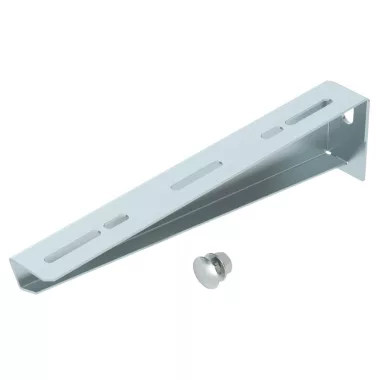 OBO 6424740 MWA 12 31S FS Fali És Oszlopkonzol M10x25 rögzítőcsavarral B=310mm szalaghorganyzott acél