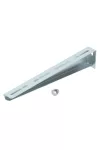 OBO 6424759 MWA 12 41S FS Fali És Oszlopkonzol M10x25 rögzítőcsavarral B=410mm szalaghorganyzott acél