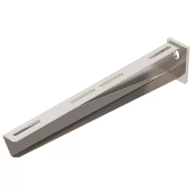 OBO 6442870 AW 30 41 VA4301 Fali És Oszlopkonzol ráhegesztett fejlemezzel B=410mm pácolt rozsdamentes acél
