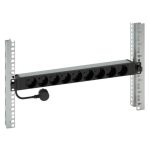   LEGRAND 646812 elosztósor 19"/1U normál KIM:9xSHK-gyermekvédett TÁP: háztartási -2P+F 16A 3 méter