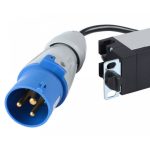   LEGRAND 646815 elosztósor 19"/1U normál KIM:12xC13-reteszelhető TÁP: ipari Dfh-162k06m-2P+F 16A 3 méter