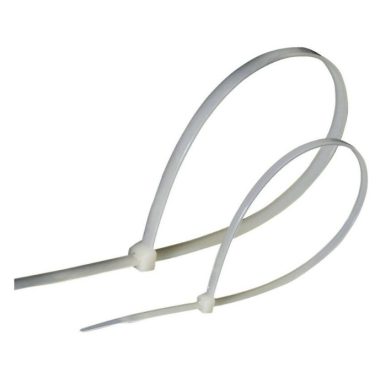 GAO 6537H Cable tie, 120x2, 5mm, white, 100pcs