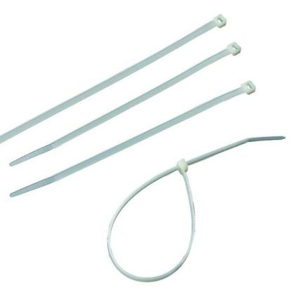 GAO 6540H Kábelkötegelő, 300x4, 8mm, fehér, 100db