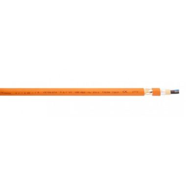 NHXCH 3x1,5/1,5mm2 Árnyékolt tűzálló halogénmentes kábel FE180/E90 90 perces funkciómegtartással RE 0,6/1kV narancs