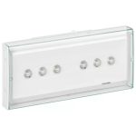   LEGRAND 661180 U34 LED backup lighting fixture 1 hour operating time, with opal shade, permanent mode/standby mode, 450 Im- 1 hour