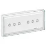   LEGRAND 661190 U34 LED tartalékvilágítási lámpatest 3 óra üzemidő, opál búrával, állandó üzemmódú/készenléti üzemmódú, 200 Im- 3 óra