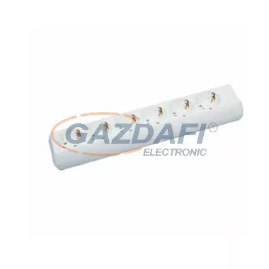 GAO 6620H szerelhető elosztó, 6-os, fehér, 230V, 10A, 2300W