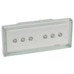   LEGRAND 662160 U34 LED backup lighting fixture 1 hour operating time, with opal shade, permanent mode/standby mode, 250 Im- 1 hour