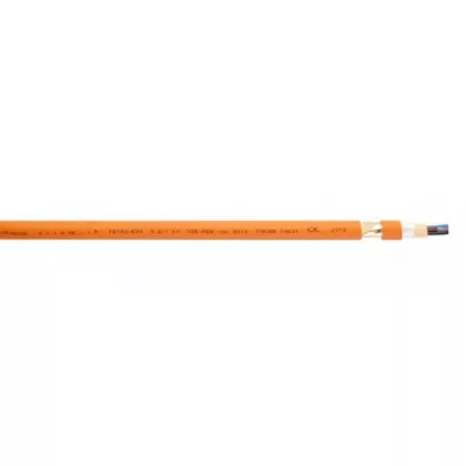   NHXCH 4x95/ 50mm2 Cablu rezistent la foc, ecranat, fără halogen, FE180 / E90 cu 90 de minute de funcționare RE 0,6 / 1kV portocaliu