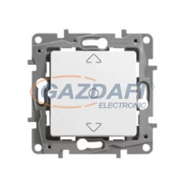 LEGRAND 664511 Niloé redőnykapcsoló 6 AX, körömmel, fehér