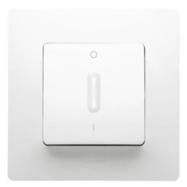 LEGRAND 664518 Niloé kétpólusú kapcsoló fényjelzős, körömmel, fehér