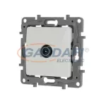   LEGRAND 664553 Niloé TV aljzat, átmenő (15 dB), körömmel, fehér
