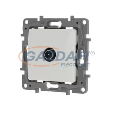LEGRAND 664553 Niloé TV aljzat, átmenő (15 dB), körömmel, fehér