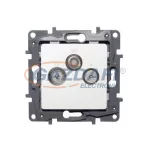   LEGRAND 664564 Niloé TV-RD-SAT aljzat átmenő 14dB körömmel fehér