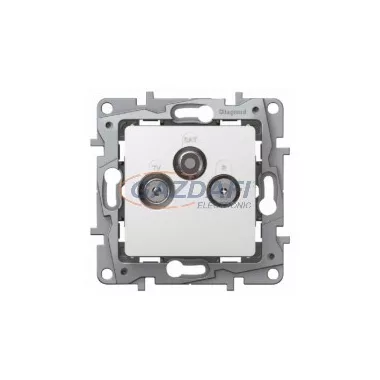 LEGRAND 664565 Niloé TV-RD-SAT aljzat végáró 10dB körömmel fehér