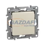 LEGRAND 664605 Niloé egypólusú nyomó 6A, NO-NC, bézs