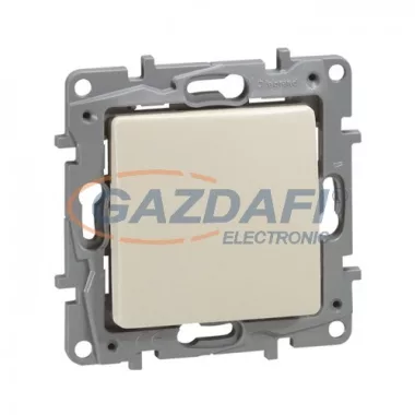 LEGRAND 664605 Niloé egypólusú nyomó 6A, NO-NC, bézs