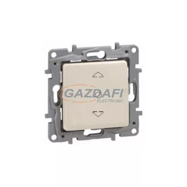 LEGRAND 664611 Niloé redőnykapcsoló 6 AX, körömmel, bézs