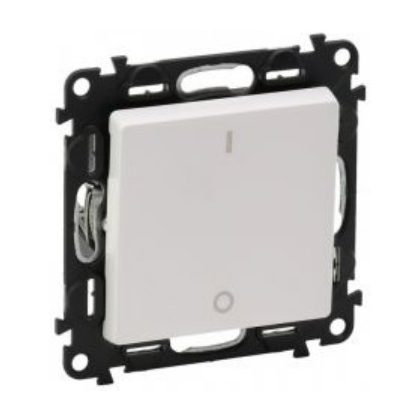   LEGRAND 664618 Niloé bipolar switch with light indicator, with nails, beige