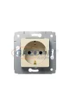 LEGRAND 664629 Niloé 2P+F dugalj csatlakozóaljzat gyermekvédelemmel (csavaros), körömmel, bézs LEGRAND 664629 Niloé 2P+F dugalj csatlakozóaljzat gyermekvédelemmel (csavaros), körömmel, bézs