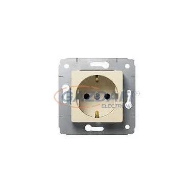 LEGRAND 664629 Niloé 2P+F dugalj csatlakozóaljzat gyermekvédelemmel (csavaros), körömmel, bézs