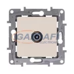   LEGRAND 664653 Niloé TV aljzat, átmenő (15 dB), körömmel, bézs