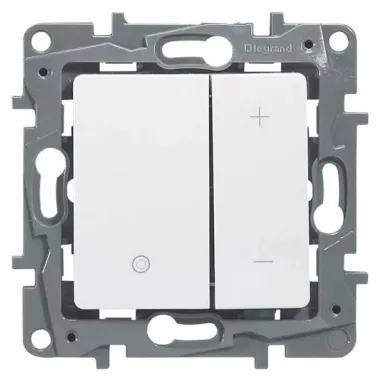 LEGRAND 665114 Niloé fényerőszabályzó 3-400W fehér, izzó, halogén, dimmelhető kompakt fénycső, dimmelhető LED, 2 vez