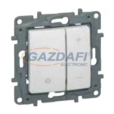 LEGRAND 665215 Niloé fényerőszabályzó 40 - 400W (izzó, halogén), köröm nélkül, bézs