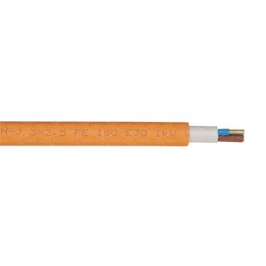 NHXH-J 3x1,5 mm2 Fire-resistant halogen-free cable FE180 / E30 with 30 minutes of service life RE 0.6 / 1kV orange