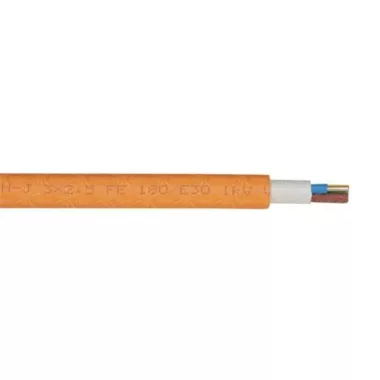 NHXH-J 3x1,5 mm2 Tűzálló halogénmentes kábel FE180/E30 30 perces funkciómegtartással RE 0,6/1kV narancs