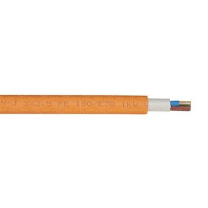   NHXH-J 3x1,5 mm2 Fire-resistant halogen-free cable FE180 / E30 with 30 minutes of service life RE 0.6 / 1kV orange