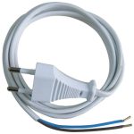   Cablu de conectare GAO 6777H "MTL" cu mufa euro, 1.5m H03VVH2-F, 6A, 2300W, 2x0.75mm2, alb, 230V