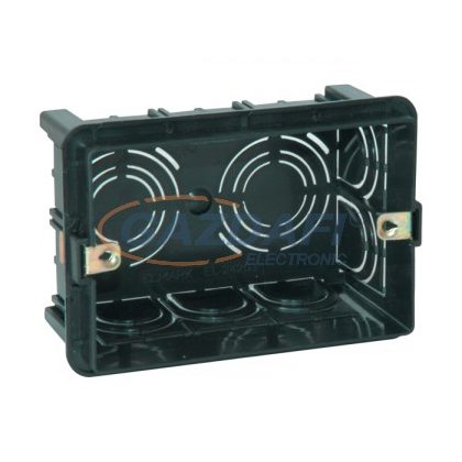   ELMARK hatos szerelvénydoboz téglához és betonhoz, fekete