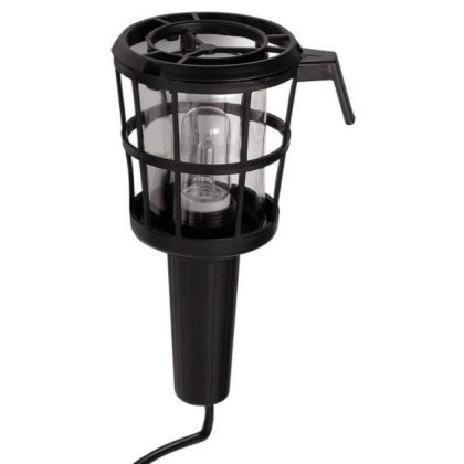   GAO 6902H Flashlight with plastic basket, glass cover 5m, black