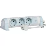   LEGRAND 690585 Kontamodul 5x2P+F elosztósor, gyermekvédelemmel, 2,5m fehér, újravezetékezhető